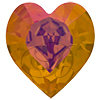 SWAROVSKI 4884 XILION Heart Fancy Stone 11 x 10 mm Astral Pink